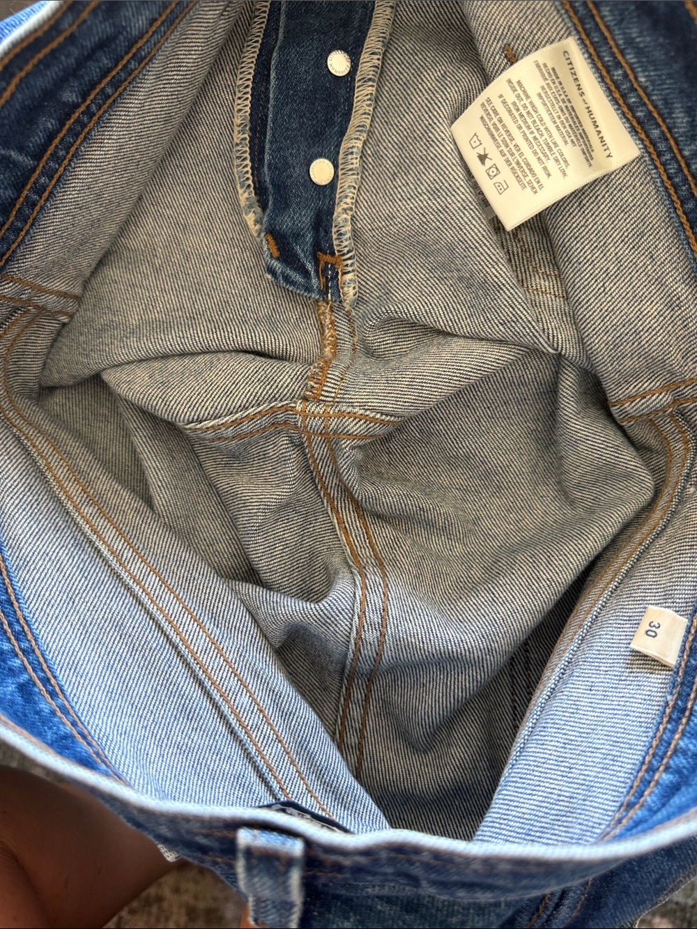 Citizen of Humanity Maisie Ultra High Rise Patch Pocket Flare Jeans Size 27 USA - Picture 14 of 16